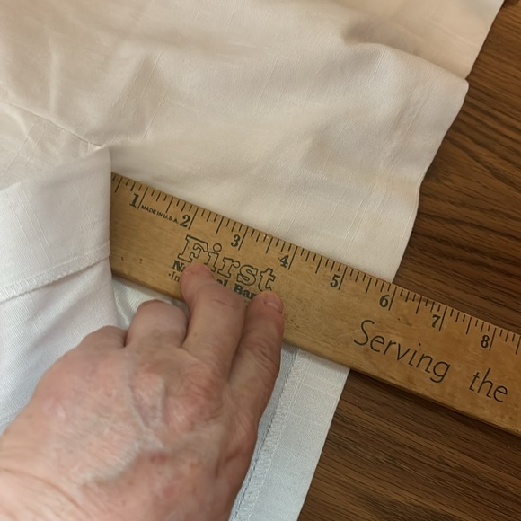 Sag Harbor Woman White Lined Pencil Skirt Elastic Back Slit Plus 20W Poly/Rayon - Picture 15 of 16